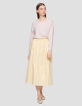 Suko Woven Bottom Women's Midi Skirt
