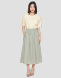 Suko Woven Bottom Women's Midi Skirt