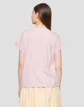 Suko Round Collar Cap Sleeve Women's Short Sleeve T-Shirt