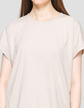 Suko Round Collar Cap Sleeve Women's Short Sleeve T-Shirt