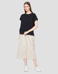 Suko Round Collar Cap Sleeve Women's Short Sleeve T-Shirt