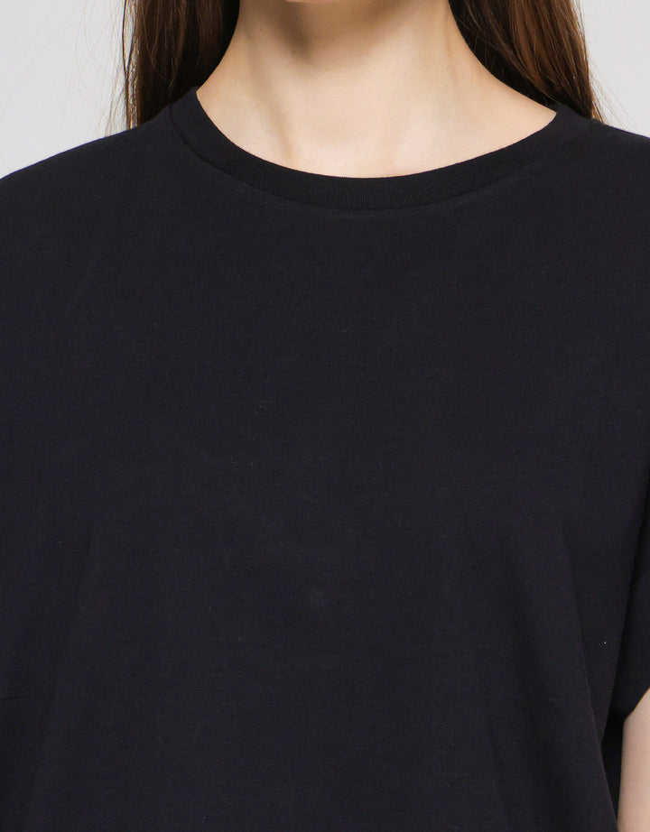 Suko Round Collar Cap Sleeve Women's Short Sleeve T-Shirt