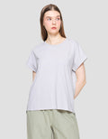 Suko Round Collar Cap Sleeve Women's Short Sleeve T-Shirt