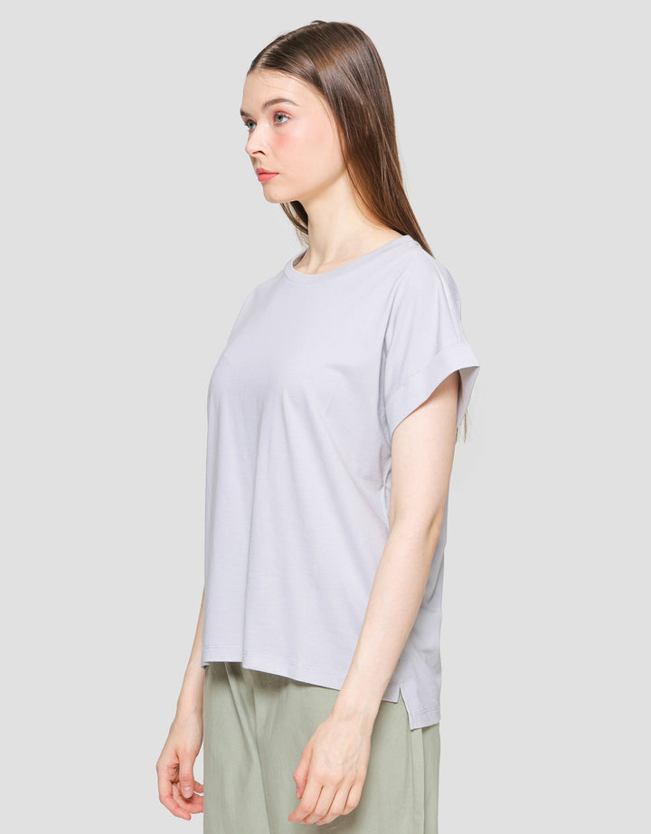 Suko Round Collar Cap Sleeve Women's Short Sleeve T-Shirt