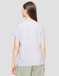 Suko Round Collar Cap Sleeve Women's Short Sleeve T-Shirt
