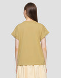 Suko Round Collar Cap Sleeve Women's Short Sleeve T-Shirt