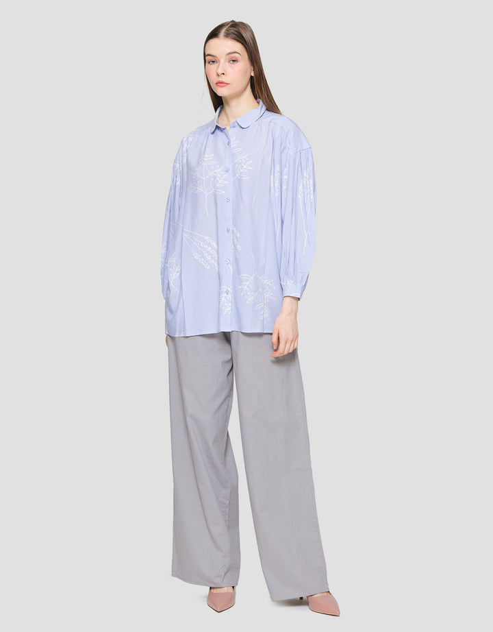 Suko Motif Printed Women's Long Sleeve Tunic Shirt