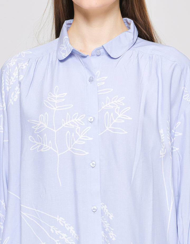 Suko Motif Printed Women's Long Sleeve Tunic Shirt