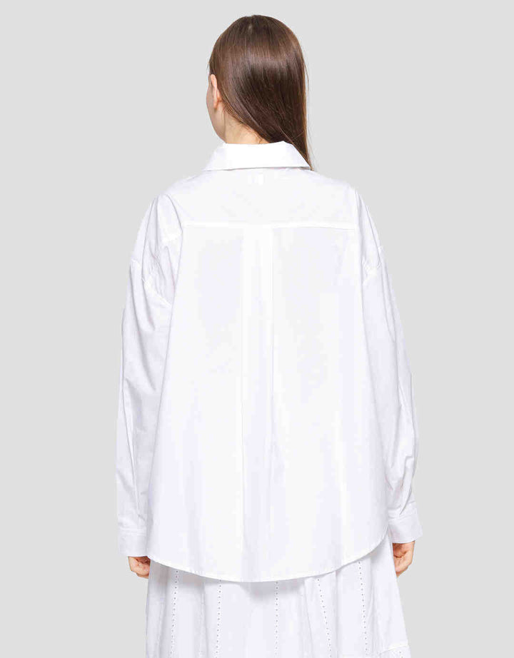 Suko Eyelet Kemeja  Lengan Panjang Wanita