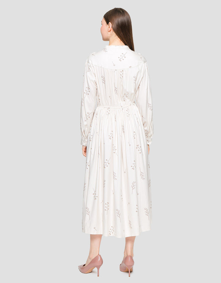 Suko Dress Motif Printed Dress Long Sleeve Women