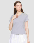Suko Crop Round Women's Casual T-Shirt