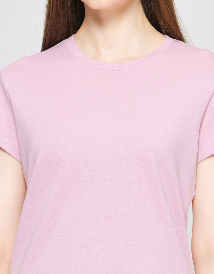 Suko Crop Round Kaos Casual Wanita