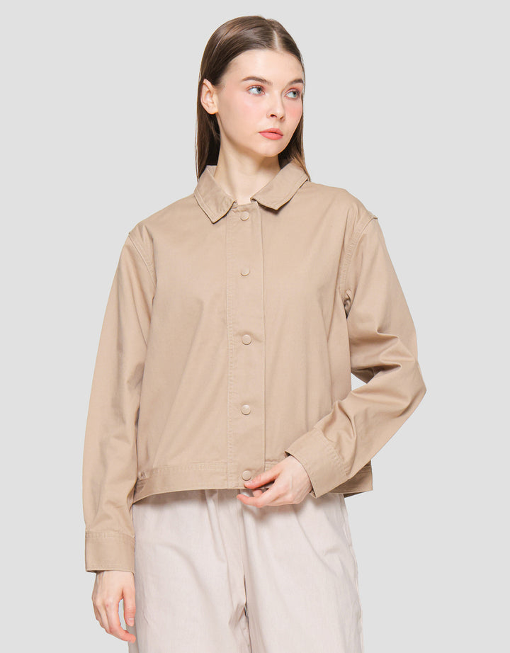 Suko Twill Collar Jaket Wanita