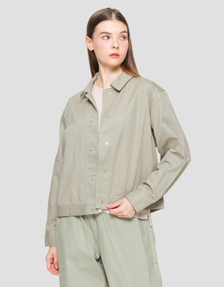 Suko Twill Collar Jaket Wanita