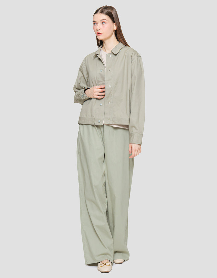 Suko Twill Collar Jaket Wanita