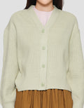 Suko Corn Pattern Outerwear Lengan Panjang Cardigan Wanita