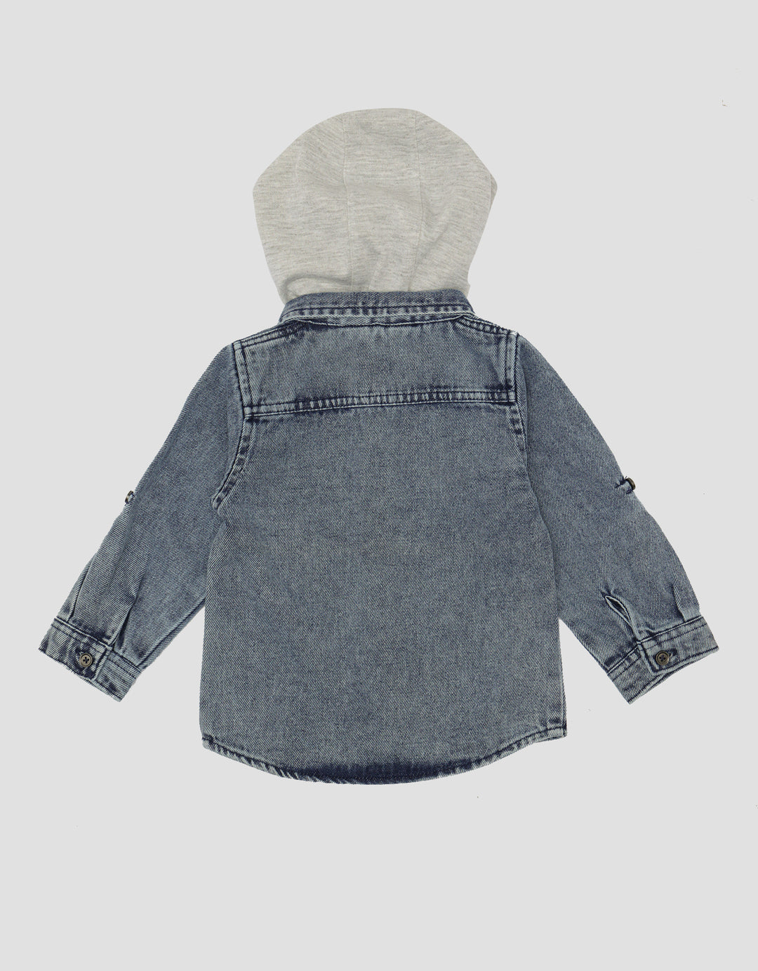 Little M Hoodie Denim Kemeja Anak Laki-laki