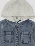 Little M Hoodie Denim Boys Shirt