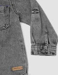 Little M Hoodie Denim Kemeja Anak Laki-laki