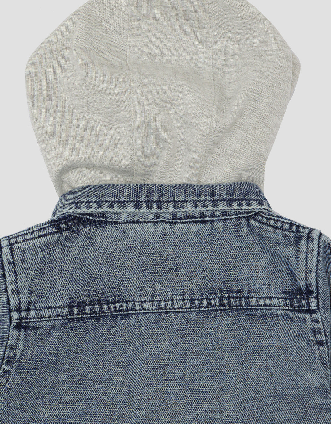 Little M Hoodie Denim Kemeja Anak Laki-laki
