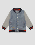 Little M Denim Baseball Combi Jaket Anak Laki-laki
