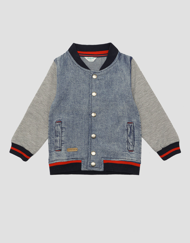 Little M Denim Baseball Combi Jaket Anak Laki-laki