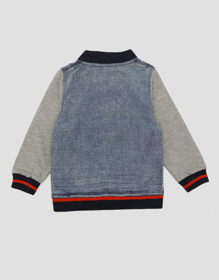 Little M Denim Baseball Combi Jaket Anak Laki-laki