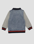 Little M Denim Baseball Combi Boys Jacket