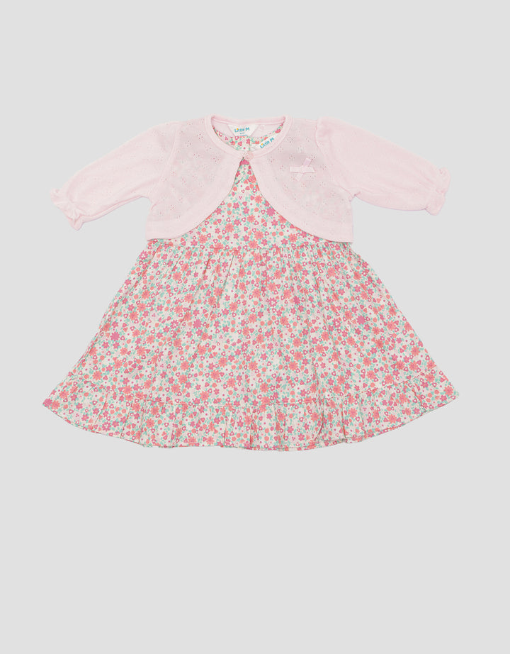 Little M Girls Midi Cardi Dress