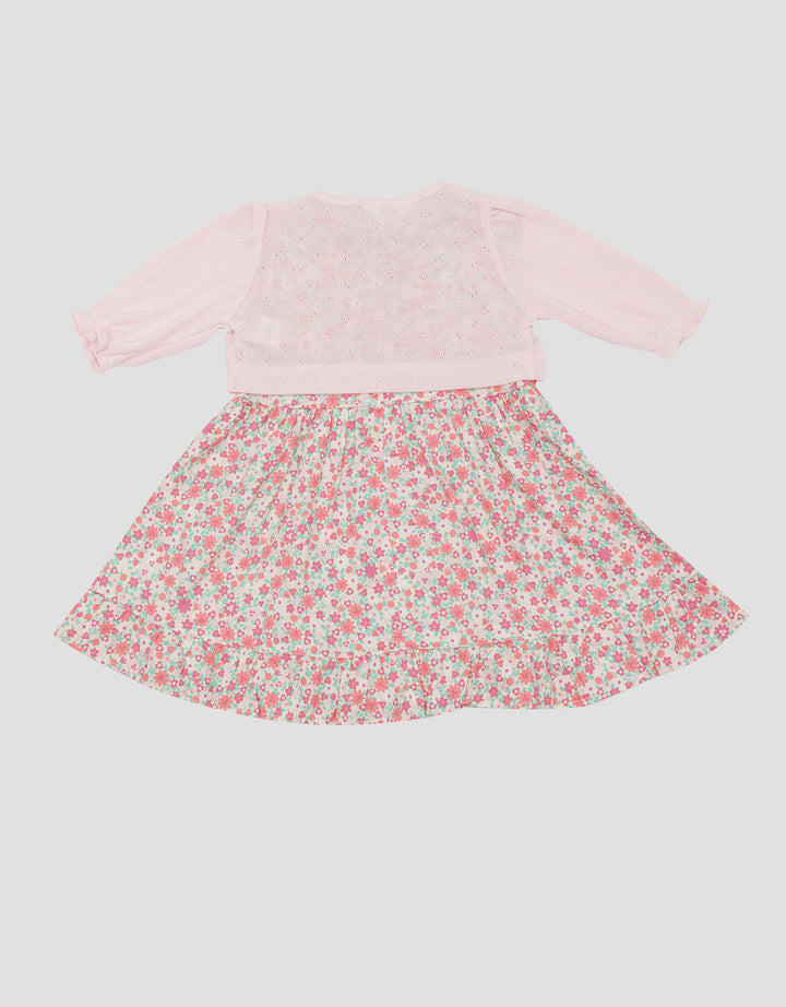 Little M Girls Midi Cardi Dress