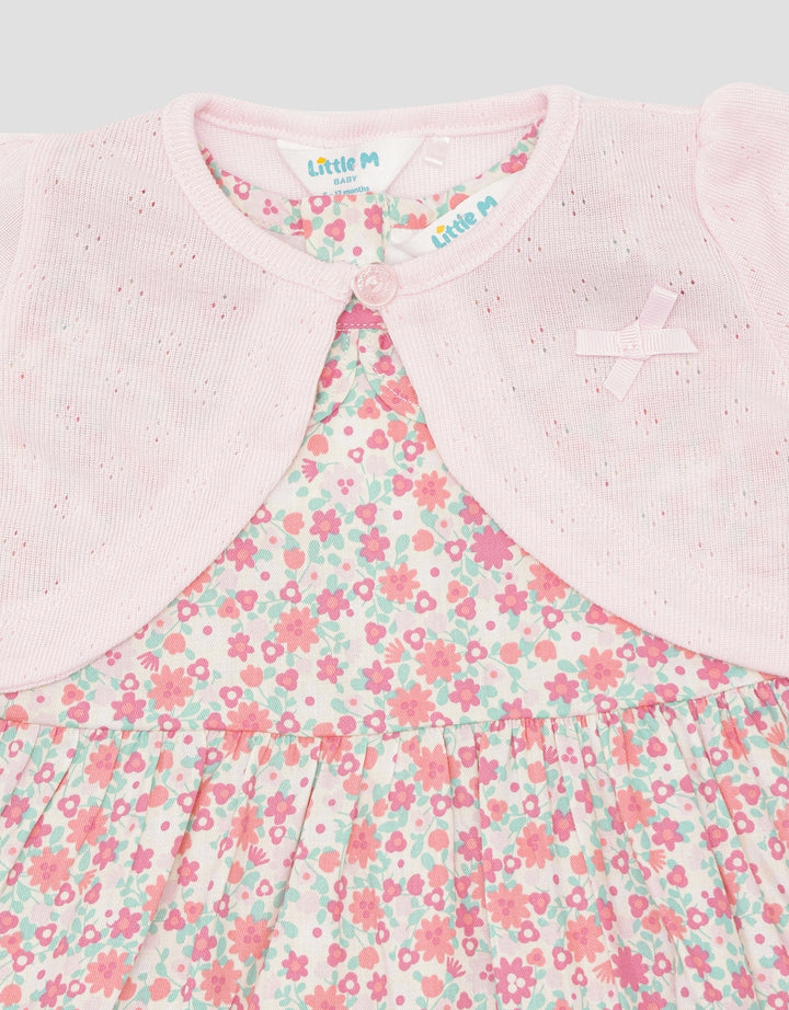 Little M Girls Midi Cardi Dress