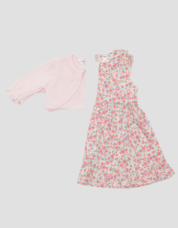 Little M Dress Cardi Midi Anak Perempuan