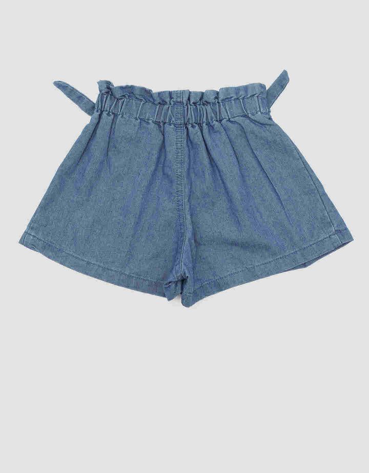 Little M Floral Embro Girls Shorts