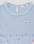 Little M Woven Kotak Bunny Midi Dress Anak Perempuan
