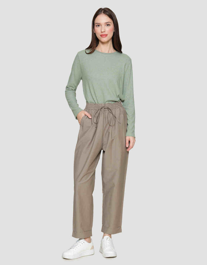 St. Yves Roll Up Straight With Stopper Celana Panjang Wanita