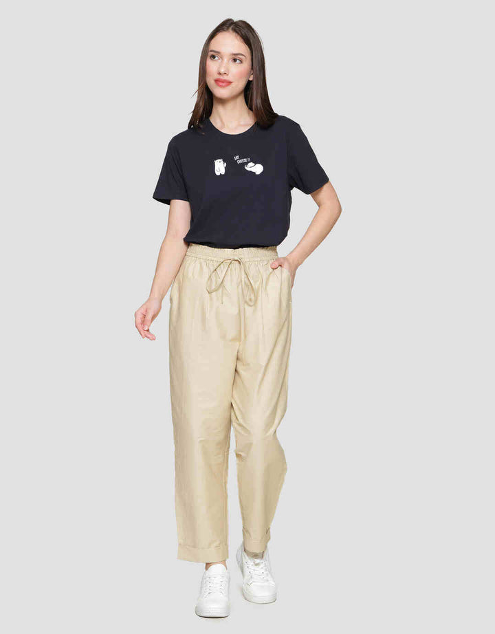 St. Yves Roll Up Straight With Stopper Celana Panjang Wanita