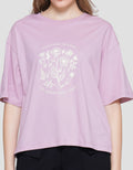 St. Yves Printed Boxy Enzymed Kaos Lengan Pendek Wanita