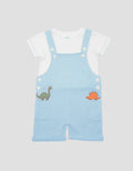 Little M Tekstur Tawon With Pocket Jumpsuit Overall Anak Laki-Laki