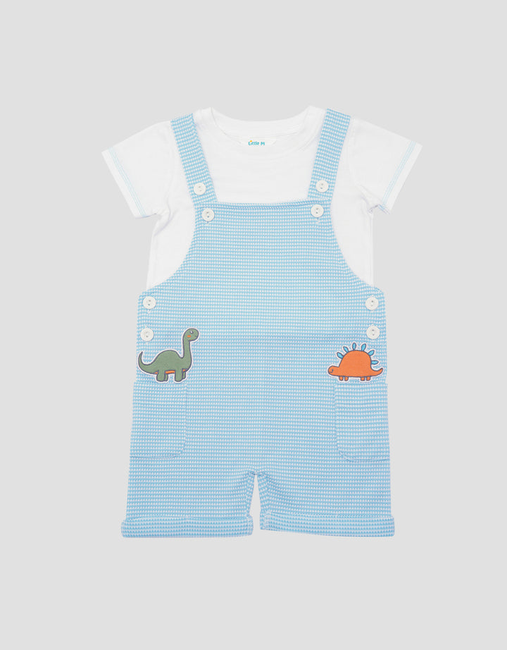 Little M Tekstur Tawon With Pocket Jumpsuit Overall Anak Laki-Laki