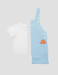 Little M Tekstur Tawon With Pocket Jumpsuit Overall Anak Laki-Laki