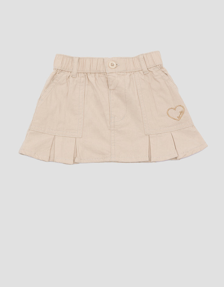 Little M Woven Big Pocket Rok Midi Bayi Perempuan