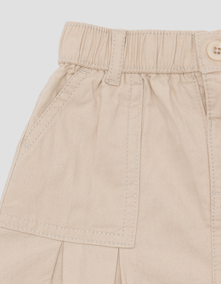 Little M Woven Big Pocket Rok Midi Bayi Perempuan