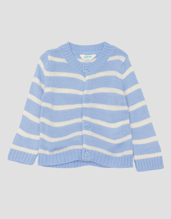 Little M Rajut Stripe Cardigan Anak Bayi