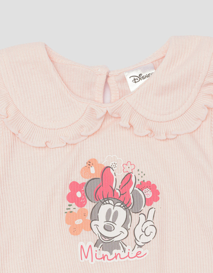 Disney Minnie Flower Garden Set Pakaian Anak Bayi