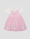 Disney Overall Marie Ribbon Woven Midi Dress Anak Perempuan