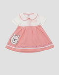 Disney Collar Pooh Midi Dress Anak Perempuan