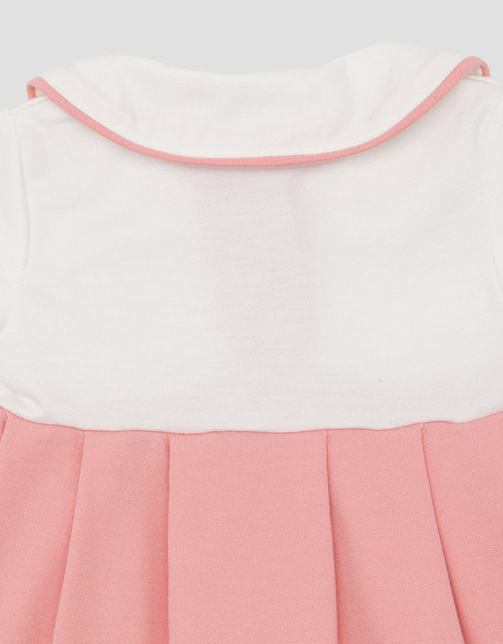 Disney Collar Pooh Midi Dress Anak Perempuan