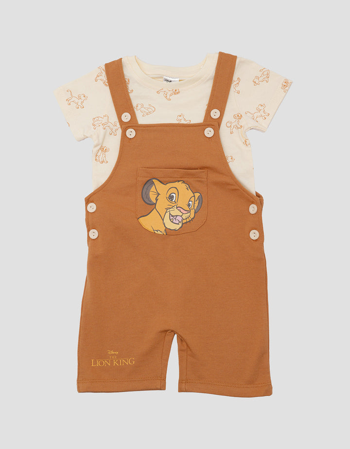 Disney Simba Overall Jumpsuit Bayi Anak Laki-Laki