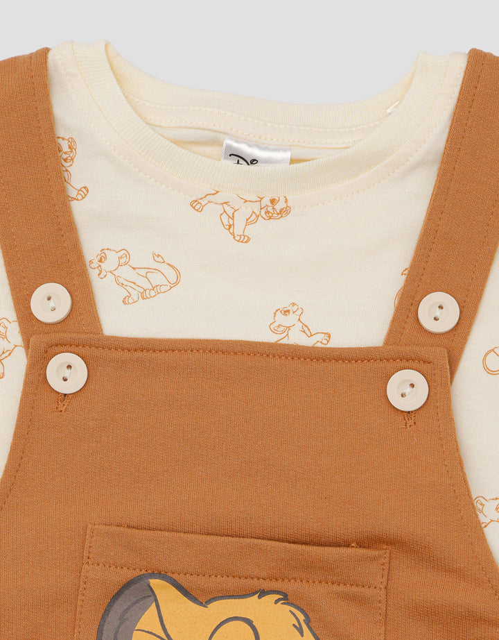 Disney Simba Overall Jumpsuit Bayi Anak Laki-Laki