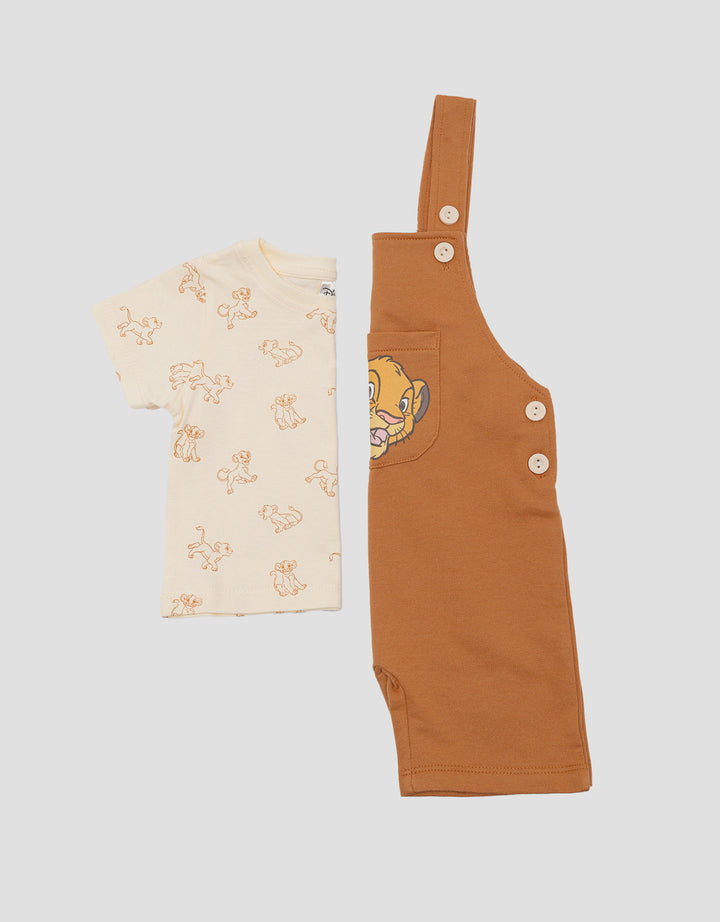 Disney Simba Overall Jumpsuit Bayi Anak Laki-Laki